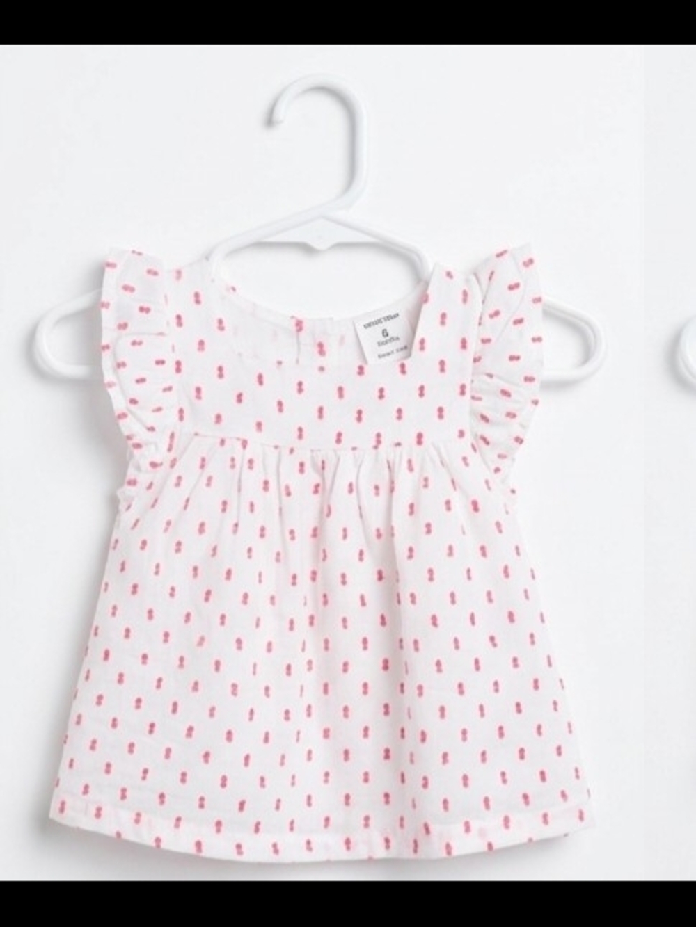 Nordstrom White Dress with Pink Dot Print